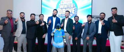 artificial-intelligence-robot-al-madi-launch-logo-of-al-madina-winter-drive-season-15-ePathram