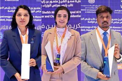 emirates-labour-market-award-for-maya-sasheendran-of-bujeel-holdings-ePathram