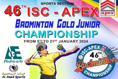 isc-apex-46-th-badminton-championship-ePathram