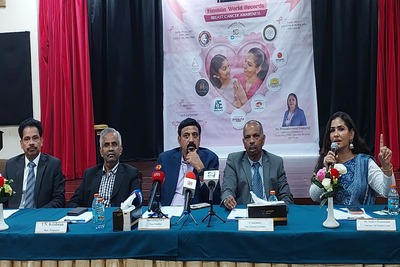 isc-women-s-forum-einstein-world-record-breast-cancer-awarness-camp-ePathram