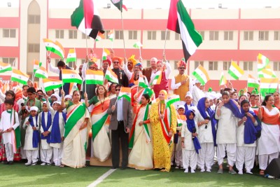 republic-day-celebration-indian-school-abudhabi-ePathram