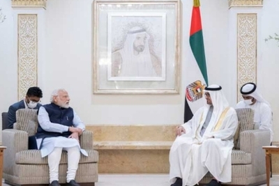 uae-president-sheikh-mohamed-bin-zayed-receives-narendra-modi-ePathram