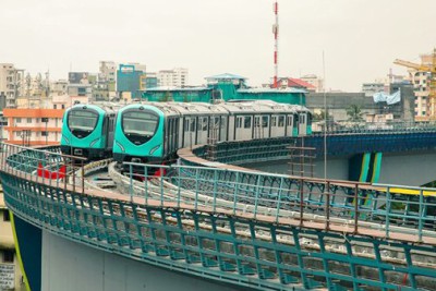 kochi-metro-maharajas-junction-thaikkudam-route-ePathram