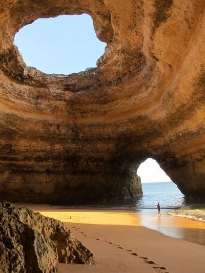 sea caves - Benagil Portugal-epathram